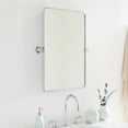 thumbnail image 4 of TEHOME Chrome Bathroom Mirror, 30x40 inches, Pivot Rectangle, Tilting Beveled, 4 of 13