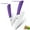 Purple, variant on Ceramic Knife Set of Kitchen 6-inch Chef Knife + 3-inch Paring Knifewith Sheath Soft-Grip Handle Vegetable Fruit Slicing Rustproof