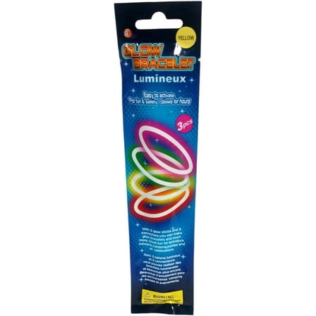 Yellow Glow Stick Bracelets