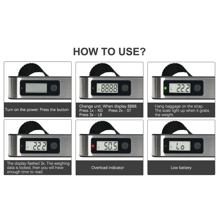 EL01 Luggage Scale – Travel Inspira