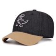 thumbnail image 2 of CYRBOKO Cotton, Cotton Outdoor Adjustable Breathable Baseball Caps for Kids Black Size 2-6 T, 2 of 10