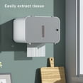 thumbnail image 4 of Xingzhi Home Office Hotel Smart Sensing Punch-free Toilet Paper Dispenser Rechargeable Napkin Storage Box Rack Bathroom Accessory Blue, 4 of 9