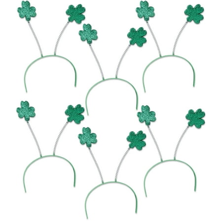 St Patricks Day Shamrock Head Boppers (12ct), One Size Fits Most, Party Favors