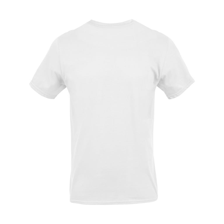 George Men s Cotton Stretch White Crewneck Tees 3 Pack Walmart