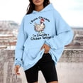 thumbnail image 2 of WEAIXIMIUNG Sweat à Capuche à Fermeture à Glissière pour Femmes, Mode Décontractée, Haut Ample, 2 of 4