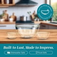 thumbnail image 6 of COOK WITH COLOR Glass Mixing Bowls with Lids for Baking and Meal Prep, Gold Rim, 12-Piece, 6 of 9