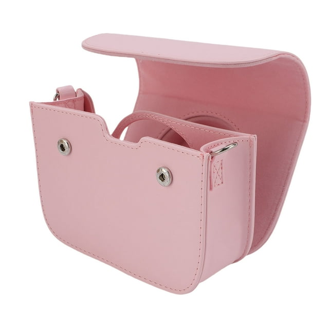 Sac Amovible pour Appareils Photo Instantanés - Sangle Réglable, Étui en Cuir PU Vintage Compatible avec Petits Appareils Photo Numériques