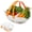 White, variant on 3 Pcs Garden Harvest Basket with Dividers Tool Caddy| Removable Partitions, Doubles Colander for Veggies Fruit, Gathering Produce with Handle, Garden Harvesting Accessory