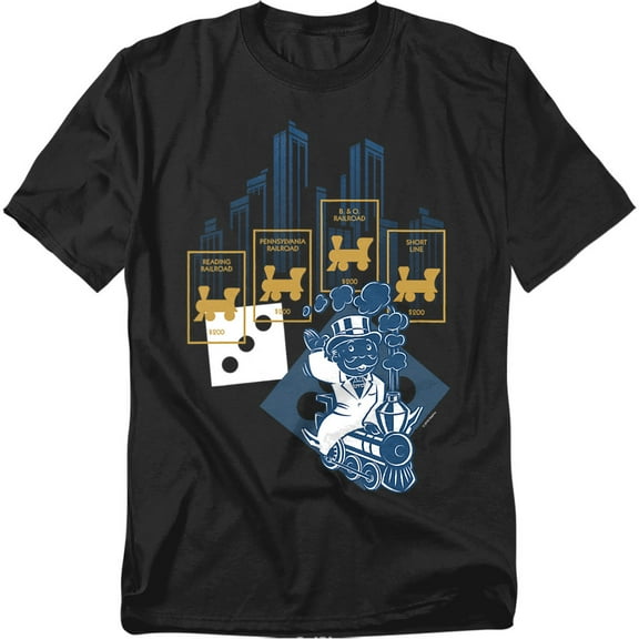 Monopoly T-Shirt The True Railroad Tycoon No Logo Unisex Graphic Tee For Men & Women
