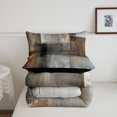 thumbnail image 5 of Homewish Retro Geometric Square Twin Comforter Sets,Modern Abstract Bedding Set,Black Reversible,2 Pieces,1 Comforter and 1 Pillowcase, 5 of 7