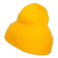 thumbnail image 2 of We All Mad Here Embroidered Long Beanie - Yellow OSFM, 2 of 5