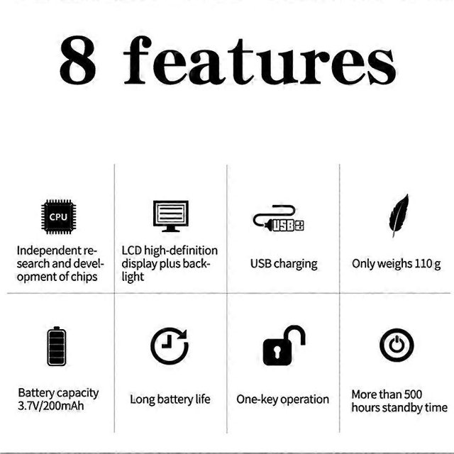 Smart Time Lock LCD Display Electronic Timer Switch USB Rechargeable Timer Padlock Travel Electronic