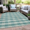 thumbnail image 6 of Addison Rugs Chantille Indoor/Outdoor Transitional Plaid Teal Washable Rectangle Rug, 9' x 12', 6 of 6
