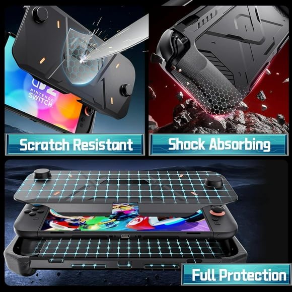 Funda protectora resistente a caídas estilo Mecha para Nintendo Switch 2. Accesorios con diseño atractivo