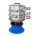 thumbnail image 2 of INTBUYING Stainless Steel Vibrating Screen 15.7" Electric Vibrating Sieve Shaker Liquid Powder 2-layers Shaker 100 Mesh Screen, 2 of 11