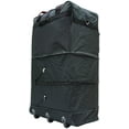thumbnail image 3 of 36" Black Rolling Expandable Duffle Bag Spinner Suitcase Luggage - 8 Wheels, 3 of 4