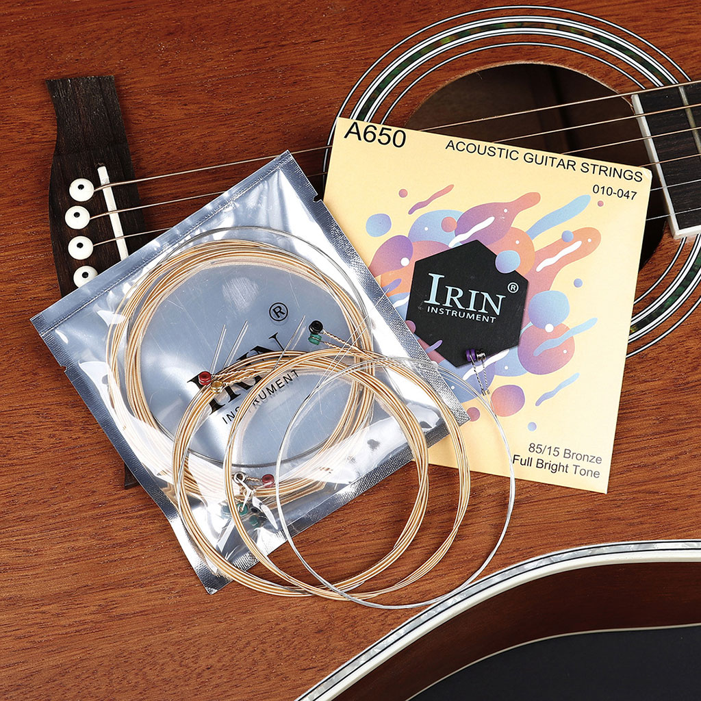 Zeiwohndc Acoustic Guitar Strings Practiced Metal 6 Strings A650 Guitar Accessories