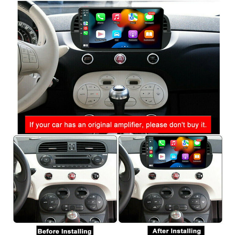 Navigation for Fiat 500, Carplay, Android, DAB, Bluetooth
