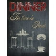 thumbnail image 2 of Lewis, Sheldon 25x32 Gold Ornate Wood Framed with Double Matting Museum Art Print Titled - Parisian Dinner, 2 of 4