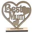 thumbnail image 3 of XIAOLE MotMother'S Day Wooden Heart-Shaped Hollow Ornament Woodblock Gift ,Ideas Carving Heart-Shaped Wooden Sign Mother'S Day Ornaments,Love For Mom From Son Daughterher, 3 of 3
