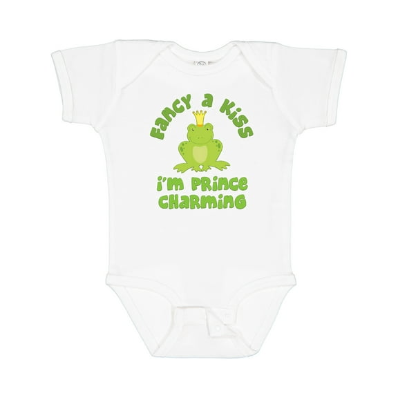 Inktastic Fancy A Kiss I'm Prince Charming Boys Baby Bodysuit