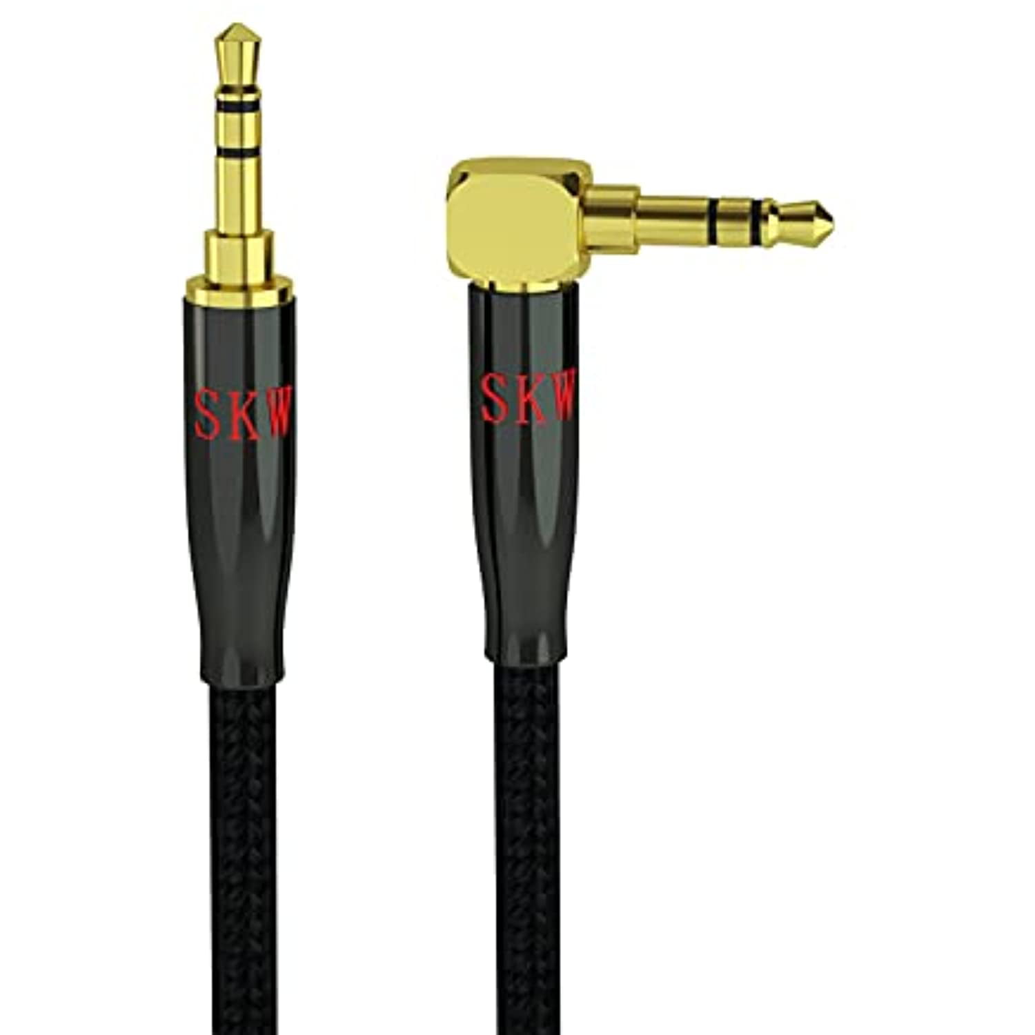 9.8ft/3M,Grey SKW Audiophiles AUX Cable 3.5mm Male to Male with OD 6mm Stereo Audio Cable for Subwoofer,Home Theater and More 