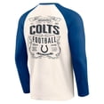 thumbnail image 3 of Men's Darius Rucker Collection by Fanatics Cream/Royal Indianapolis Colts Raglan Henley T-Shirt, 3 of 3