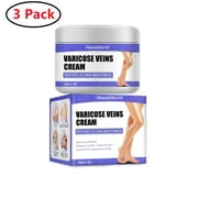 3 Pack Varicose Vein Relief & Vein Care Cream W/Collagen, Arnica, & Horse Chestnut - Visibly Reduce Varicose Veins, Bruises, & Spider Veins, Varicose Vein Treatment Lotion For Legs & Body