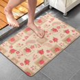 thumbnail image 4 of Pioneer Flower Floral Print Pattern Bathroom Rugs Mat, Non Slip Microfiber Bathroom Rug with Rubber Backing, Soft Mats for Bathroom Floor Tub Shower, 20"x32", 4 of 5