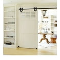 thumbnail image 3 of INTBUYING 4 Ft Mini Sliding Double Barn Cabinet Door Hardware Roller Track Kit Closet, 3 of 7