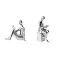 thumbnail image 1 of Escultura de lectura con acento de sujetalibros, decoración contemporánea de cerámica, estética abstracta. 175 x 9 x 165 cm, 1 of 7
