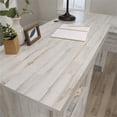 thumbnail image 3 of Pemberly Row Contemporary L-Desk in Engineered Wood-White Plank, 3 of 13