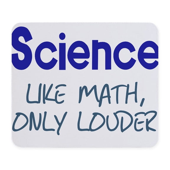 CafePress - Science Like Math Only Louder Mousepad - Non-slip Rubber Mousepad, Gaming Mouse Pad