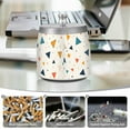 thumbnail image 6 of Yayeee Ashtray with Lid for Cigarette Smokeless Stainless Steel Home Ash Holder, Beige Simple Shapes, 6 of 7