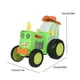 thumbnail image 4 of Tractor de control remoto recargable Vogacara ABS con luces y música Coche de acrobacias Crazy Jumping Action Jump Fury Juguetes verde, 4 of 6