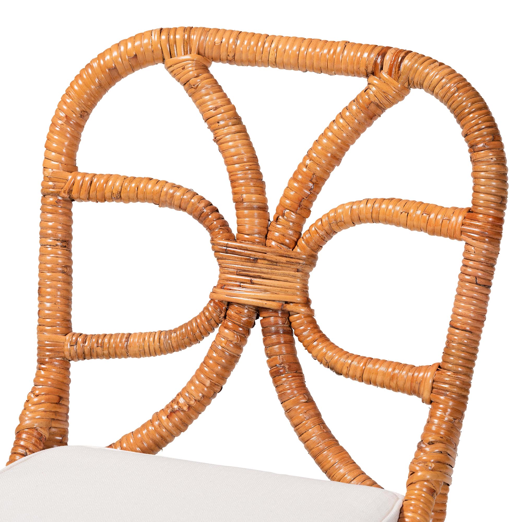 bali & pari Alondra Boho Dining Chair, Light Honey