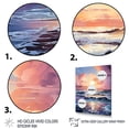 thumbnail image 3 of Designart "Evening Sunset Tide in Yellow Hues II" Coastal Framed Wall Art - Coastal Yellow Coastal Sunset Living Room Framed Canvas Art, 3 of 6