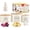 Cream, variant on Canister Sets for Kitchen Counter with Wooden  Lids, Stackable Steel Farmhouse Canisters for Potato and Onion Storage -