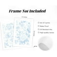 thumbnail image 2 of Blue White Wall Art Chinoiserie Flower Canvas Wall Decor Aesthetic Floral Wall Art Watercolor Vintage Prints Abstract Botanical Poster Blue Flower Pictures for Bedroom Bathroom Unframed, 2 of 6
