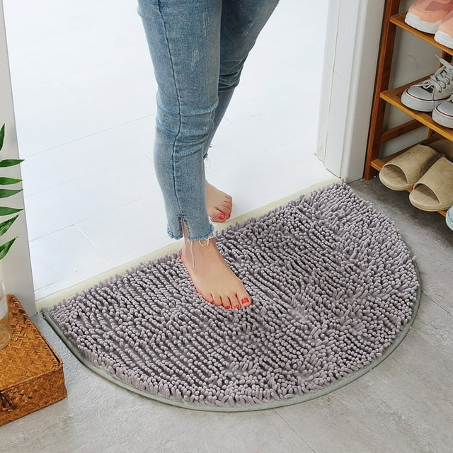 Cagogo under $5 Bathroom Mat, Bathroom Rug Mat, Absorbent Bath Mat for Shower, Non Slip Toilet Bath Rug, Quick Dry Bathroom Floor Mat, Soft Chenille Bathroom Carpet