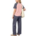 thumbnail image 7 of Cethrio Girls' Pajama Sets Short Sleeve, 2 Piece Comfy Casual Summer Girls' Sleepwear Pink Size 10-12, 7 of 7