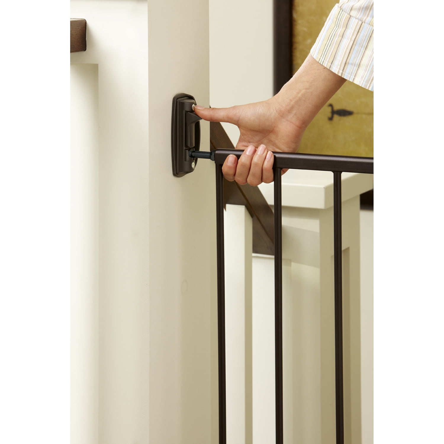 Baby Safety Gate Door Walk Through Pet Indoor Dog Fence ...