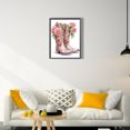 thumbnail image 2 of (YXC781) Botas Flores Diamante Parcial Serie Flores Y Hierba Resina Forma Especial 30*40CM, 2 of 9