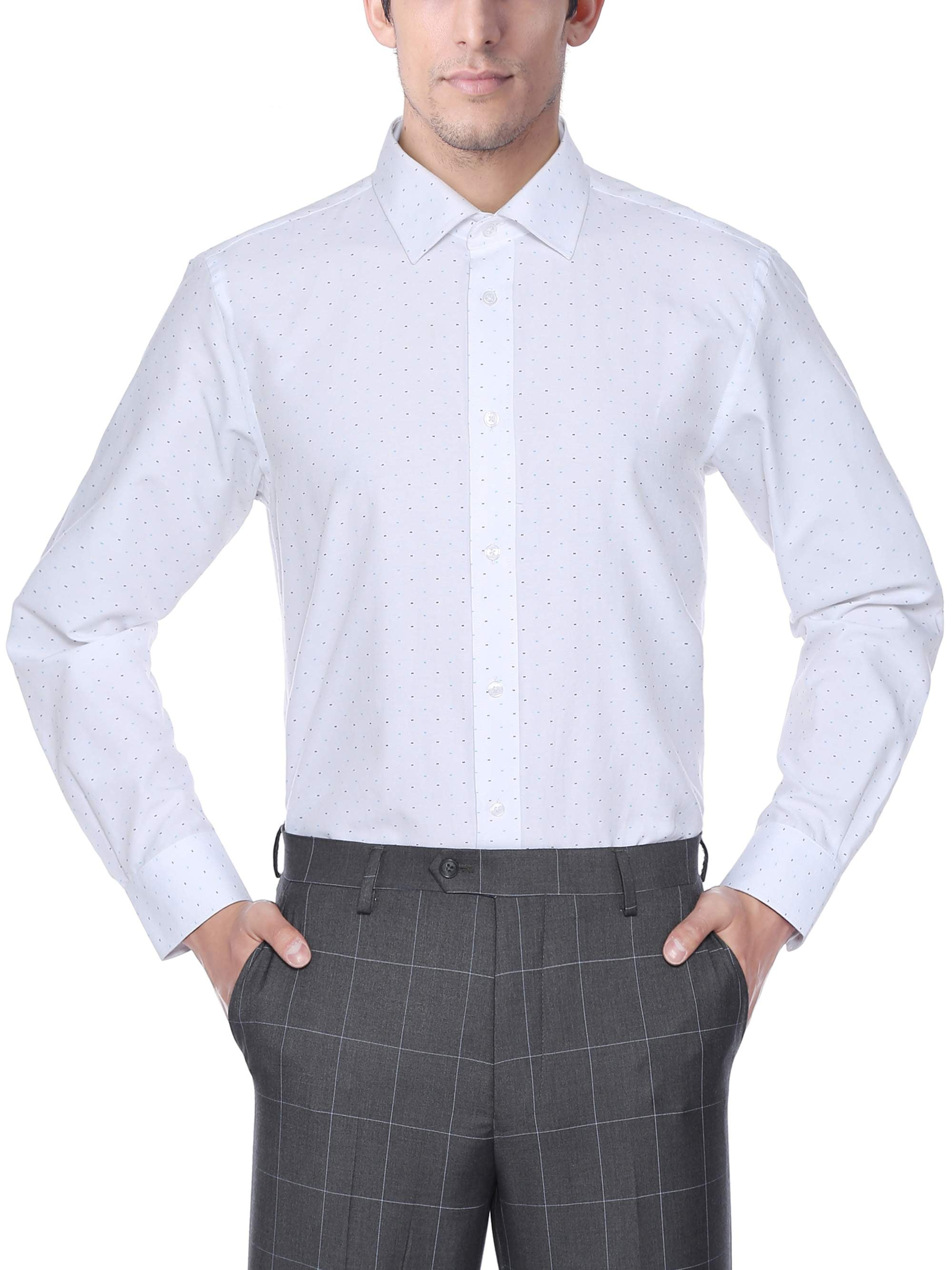 white long sleeve dress shirt walmart