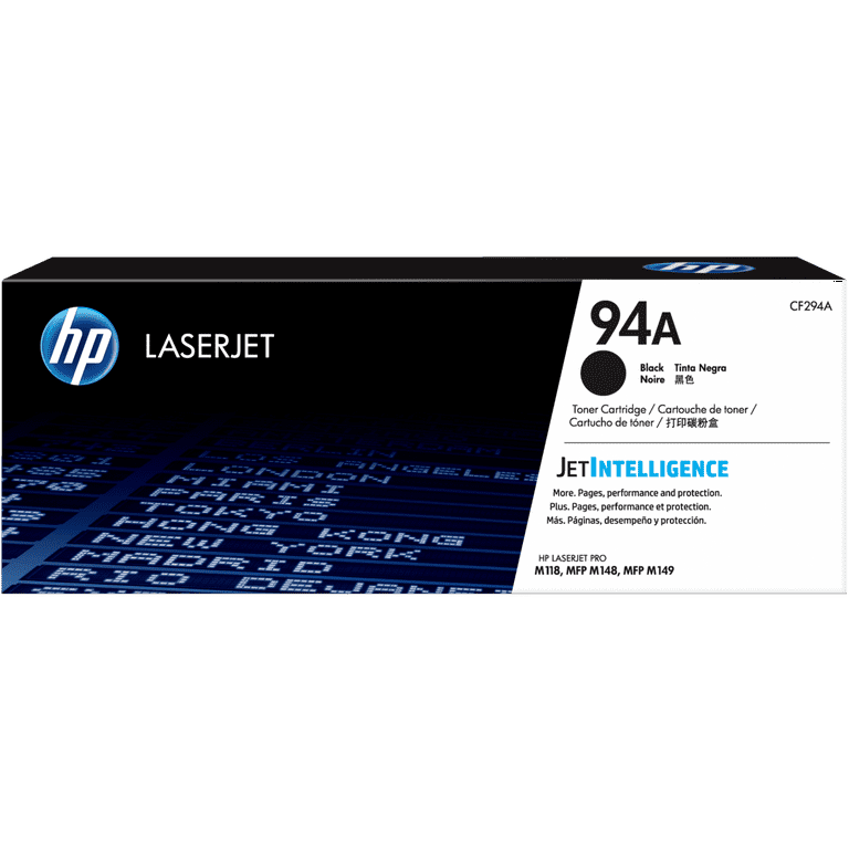 HP 94A (CF294A) Original Laser Toner Cartridge - Black - 1 Each - 1200 Pages HP 94A (CF294A) Original Laser Toner Cartridge - Black - 1 Each - 1200 Pages