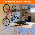 thumbnail image 5 of 4 Pack Heavy Duty Bike Hooks - Screw in Bike Hangers for Garage Ceiling and Wall - Bicycle Storage and Hanging Wall Mount Hanger Black$$Tools & Hardware Other, 5 of 7