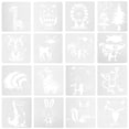 thumbnail image 3 of 16pcs Painting Stencils Animals Drawing Stencils Painting Animals Mold Kids Crafting Stencils, 3 of 3