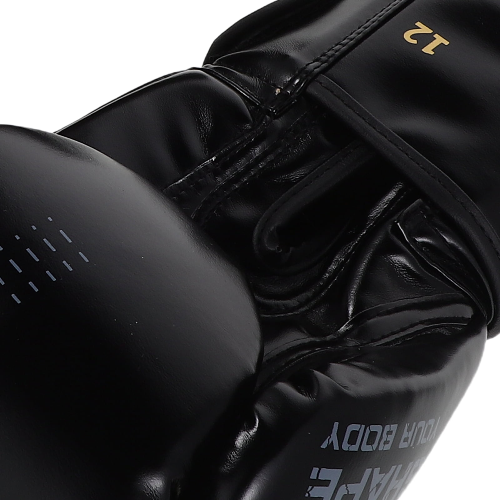 TABLZONE 1Pair Heavy Bag Boxing Gloves Black with Wrist Support and Comfortable Breathable Material for Adults