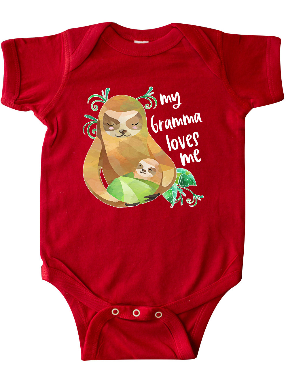 Inktastic My Gramma Loves Me Cute Sloth And Baby Gift Baby Boy Or Baby ...