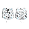 thumbnail image 3 of KLL Winter Art Blue and Black Moose Pattern Shorts Women,Athletic Shorts High Waisted Running Shorts Pocket Sporty Short Gym Elastic Workout Shorts-XX-Large, 3 of 7